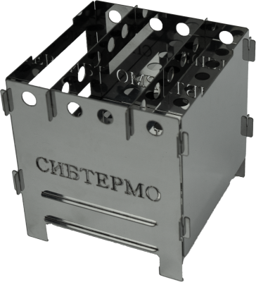 Печь щепочница "СИБТЕРМО" из нержавеющей стали